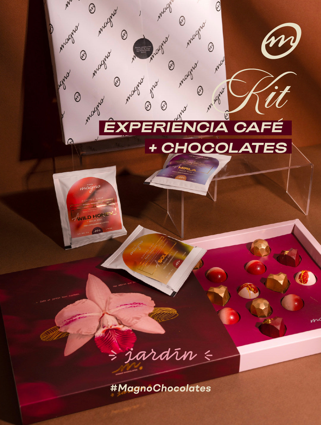 kit chocolate y café magno