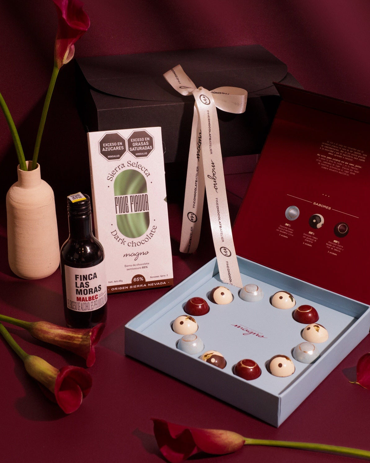 kit de regalo chocolates yin yang