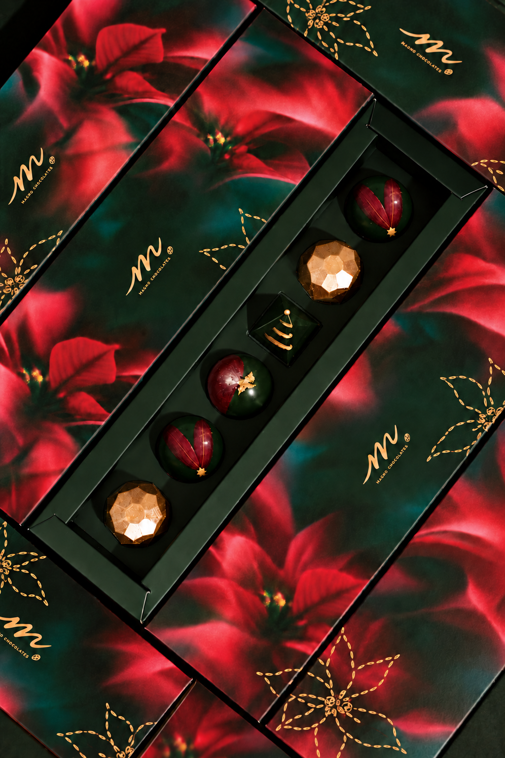 caja de chocolates de navidad x 6und