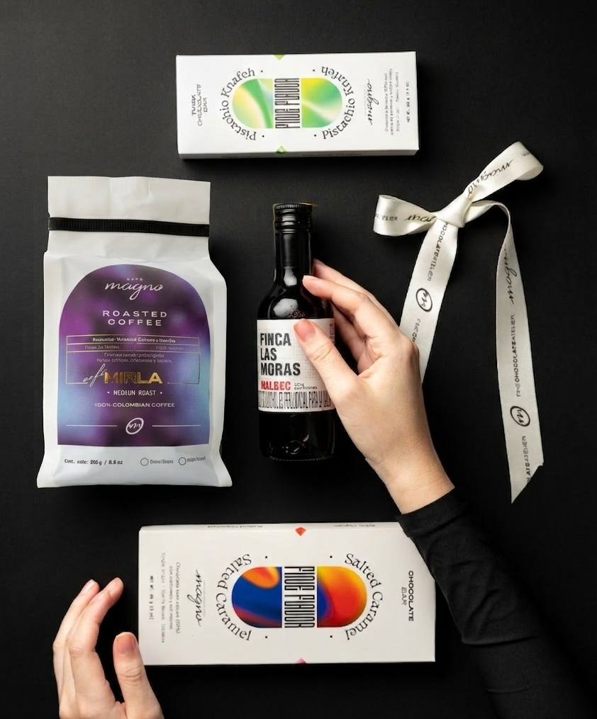 Kit chocolate vino y cafe