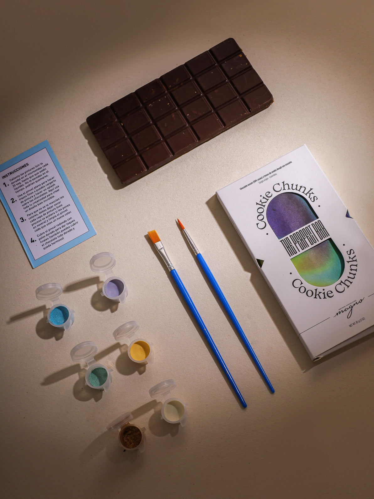 Chocolate bar painting kit