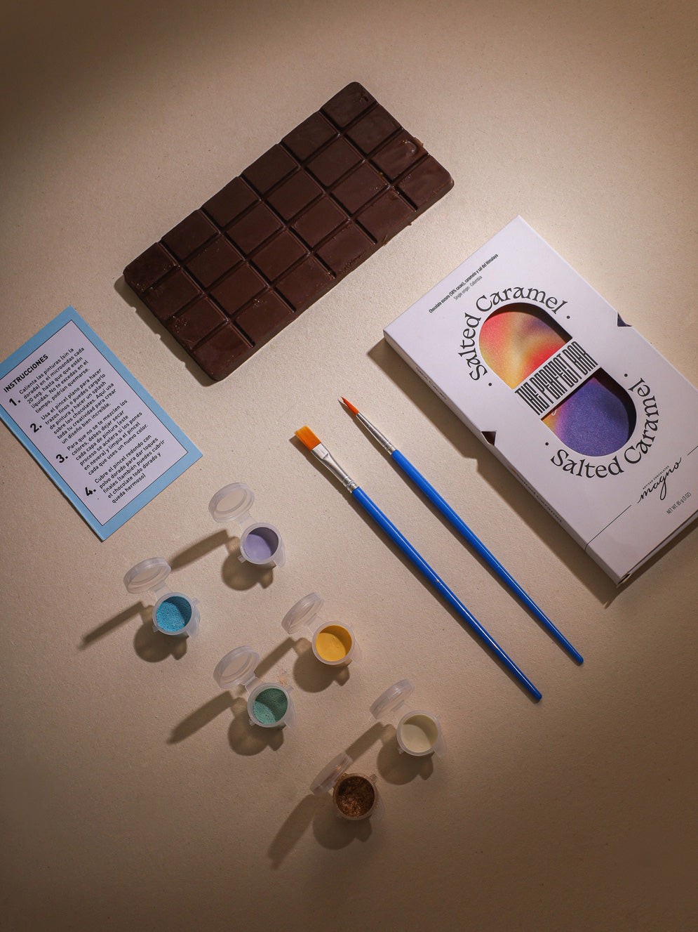 Chocolate bar painting kit