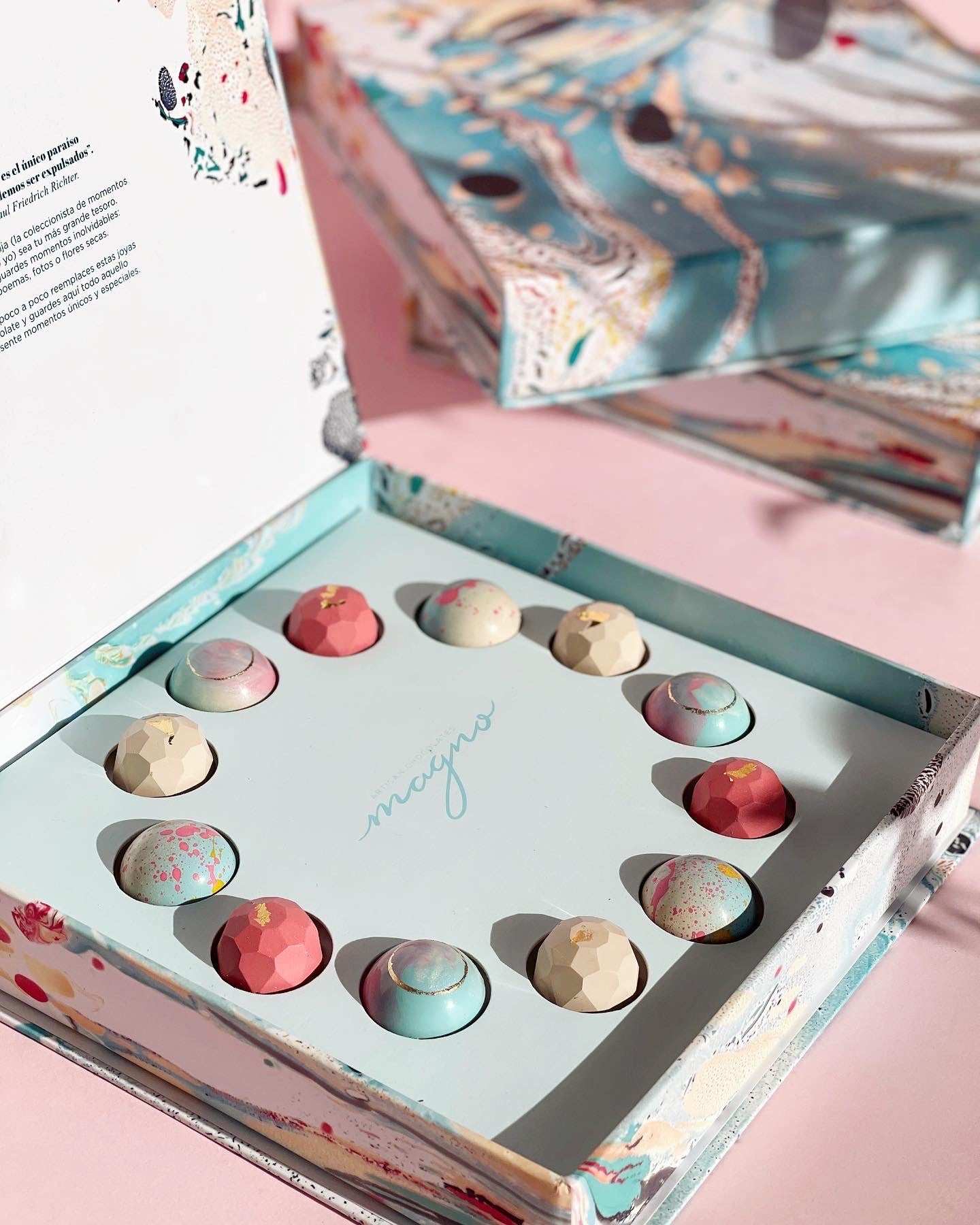 Momentos - caja de lujo reusable - Magno chocolates